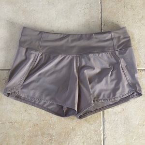 Lululemon Run Times Shorts, Gray, Size 8
